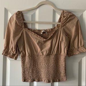 Abercrombie & Fitch Tan Blouse